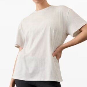 Athleta Women's Cotton short sleeve tee Heather Grey SZ: XL